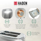 Haden Heritage 1.7 Liter Electric Kettle with 2 Slice Bread Toaster, White