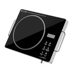 CUTICATE Electric Top with Knob Control, Commercial Grade Portable Cooker, Electric Cooktop for Rvs Camping Kitchen Dormitories