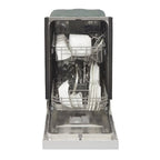 Pemberly Row 18" Stainless Steel Front Control Dishwashers in Silver