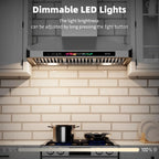 Brano 30-Inch Canopy Range Hood, Wall Mount, 900 CFM, 4-Speed Exhaust Fan, Stainless Steel, LED Lights, Memory Mode