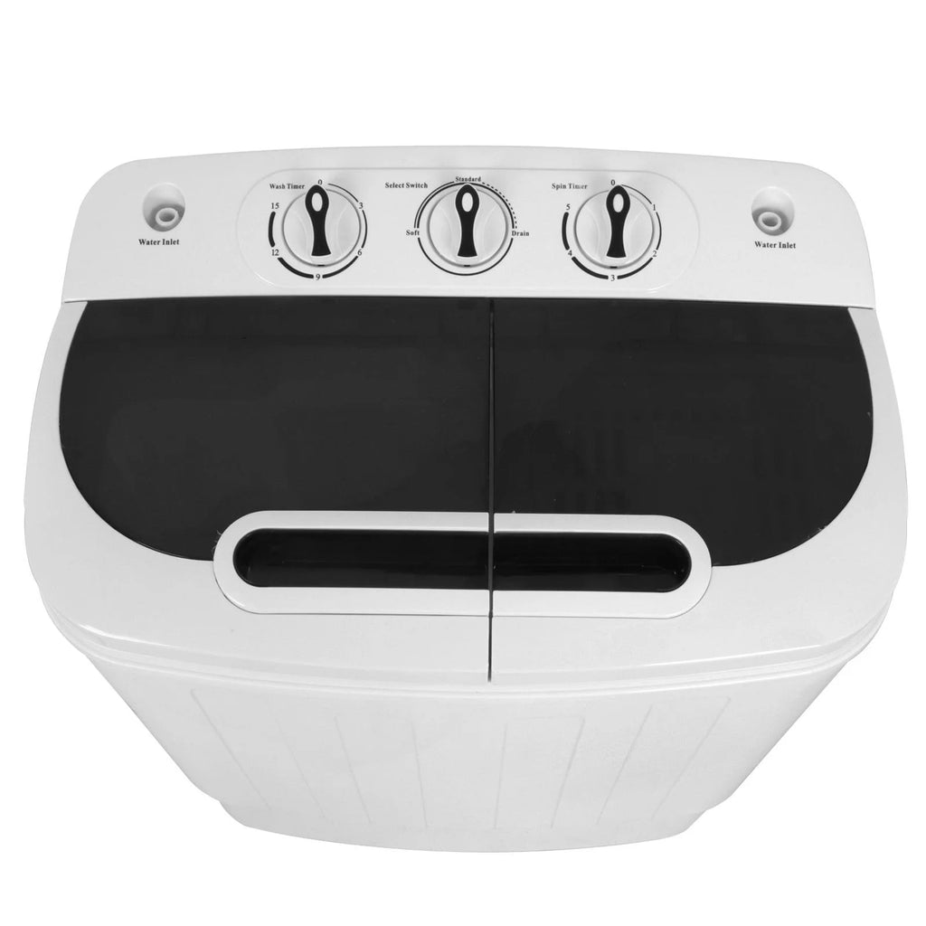 ZENY Mini Twin Tub Portable Compact Washing Machine Washer Spin Dry Cycle- 13lbs Capacity