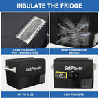 Setpower AJ30 Portable Refrigerator with Cover Car Refrigerator for Camping RV