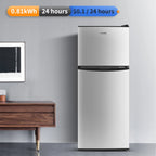 BANGSON Freestanding, 2 Bins, 3 Shelves, Glass, 115.0 V, 55 lb