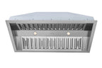 Hauslane | Pro-Style 40�� IN-R300 Built-In Range Hood, 21�� Deep | Low Noise Performance | Contemporary Design, Full-Size Handles, Professional-Grade Baffle Filters & Grease Tray, LED