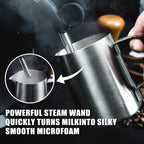 MIROX Espresso Machine 15 Bar, Coffee Maker With Milk Frother Steam Wand, Built-In Bean Grinder, Combo Cappuccino Machine with 70oz Removable Water Tank (ABS high-strength plastic shell)