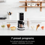 Ninja CREAMi 7-in-1 Ice Cream Maker, White (NC301)