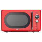 Total Chef Retro Microwave Oven, 0.7 Cu Ft, 8 Pre-Sets, 700W, Red