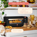 Beautiful Infrared Air Fryer Toaster Oven, 9-Slice, 1800 W, White Icing by Drew Barrymore
