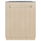 Zline Dwmtz-24-G 24" Wide 16 Place Setting Built-In Panel Ready Top Control Dishwasher -