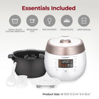 CUCKOO CRP-RT0609FB 6-Cup (Uncooked) / 12-Cup (Cooked) Twin Pressure Rice Cooker & Warmer with Nonstick Inner Pot, 14 Menu Options, Safe Steam Release, 3 Voice Guide, Auto Clean (Black)