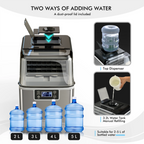 Portable Ice Maker 40Lbs/24H Countertop Self-Cleaning with Ice Scoop and Basket