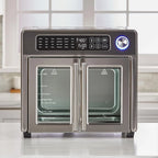 Open Box Emeril 675-02x 8 pcs Emeril Lagasse French Door 360 26 QT Air Fryer, Convection Toaster Oven (Stainless Steel) -