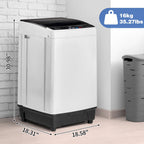 Ktaxon 17.8lbs Portable Fully Automatic Washing Machine W/ Drain Pump
