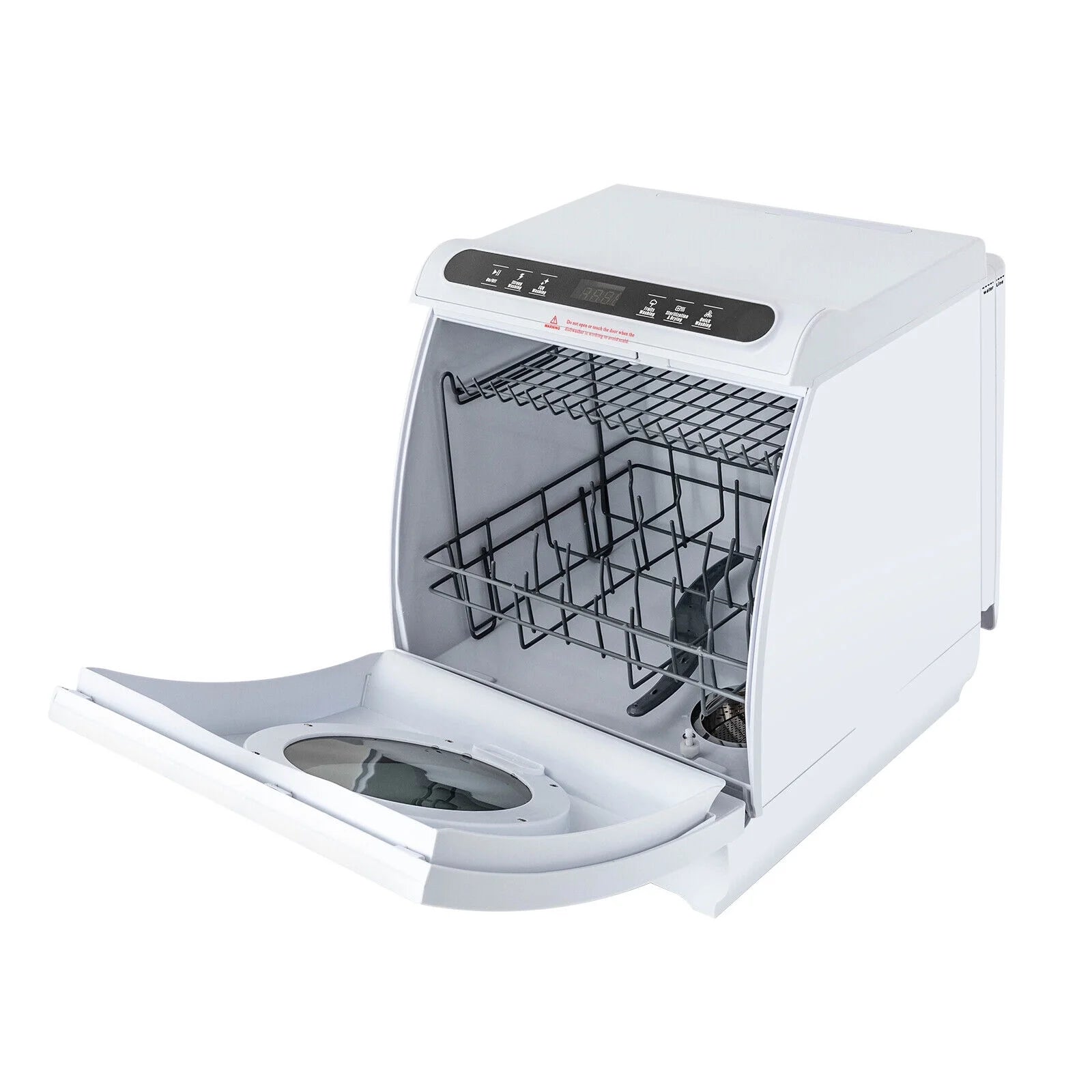 Portable Countertop Dishwasher Air Drying 5 Programs W/ 7L Water Tank 110V