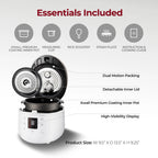 Cuckoo 6 Cup Dry, Twin Pressure Rice Cooker with Micom Logic Tech, Nonstick Pot, Warmer, 16 Menu Modes and Voice Guide