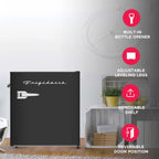 Frigidaire 1.6 Cu ft. Retro Compact Refrigerator with Side Bottle Opener, Coral