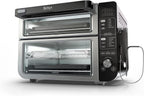 Restored Ninja DCT401 12-in-1 Double Oven with FlexDoor, FlavorSeal & Smart Finish, Rapid Top Convection, Air Fry Bottom , Bake, Roast, Toast, Air Fry, Stainless Steel (Refurbished)