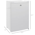 HOMCOM 3 Cu Ft Mini Freezer, Reversible Door, Under Counter Freezer, Black