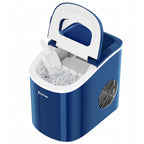 Costway Silver Portable Compact Electric Ice Maker Machine Mini Cube 26lb/Day