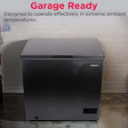 Frigidaire, 5.0 Cu. ft. Chest Freezer, Black Granite Design
