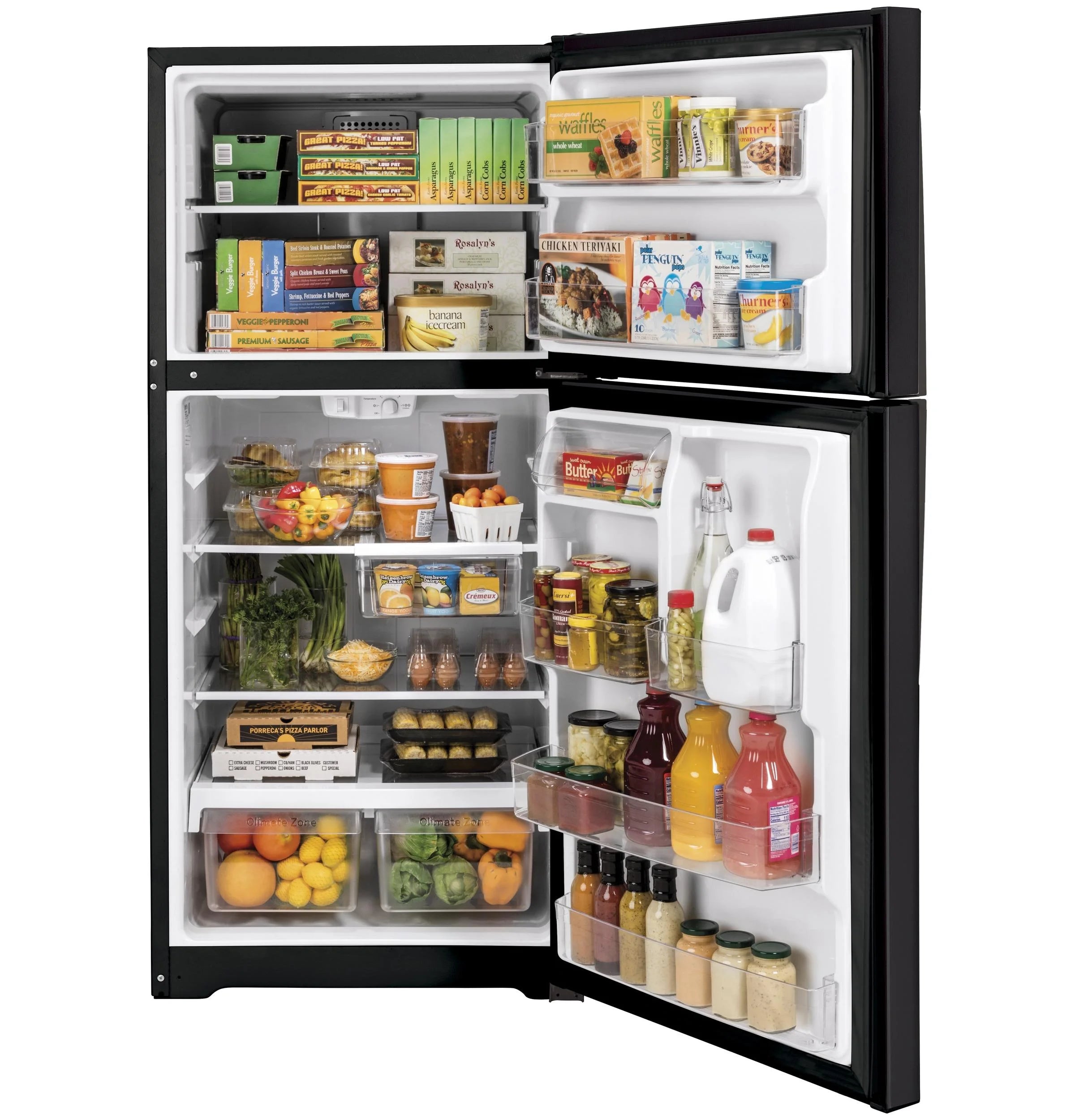 GE APPLIANCES GTS22KMNRDS top freezer freestanding refrigerator