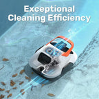 Cordless Robotic Pool Cleaner for Flat Bottom Above-Ground Pools, 90 Min Runtime, Automatic Vacuum, Portable, Self-Parking, up to 860 Sq.ft