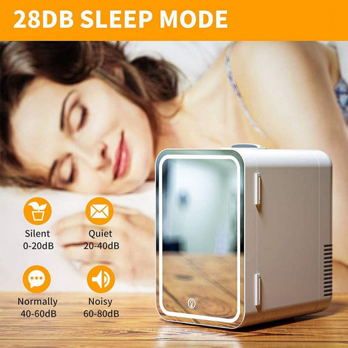 8L Large Capacity Mini Cosmetic Refrigerator Mirror Cosmetic Refrigerator Portable Cosmetic Electric Cooler Cosmetic Mirror Cosmetic Tool