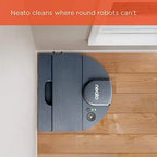 Neato D8 Intelligent Robot Vacuum Cleaner LaserSmart Nav, Smart Mapping, No-Go Zones, WiFi Connected, 100-min runtime, Powerful Suction, Turbo Clean, Edges, Corners & Pet Hair, XXL Dustbin, Alexa