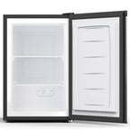 Moifoi 3.0 Cu.ft Upright Freezer, Reversible Single Door Vertical Freezers w/ Removable Shelf, Energy Saving, Silver