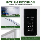 Hamilton Beach 17 cu. ft. Convertible Freezer Refrigerator, Upright Fridge Freezer with Electronic Temperature Control, Energy Efficient White Convertible Fridge - HBFRF1798, White