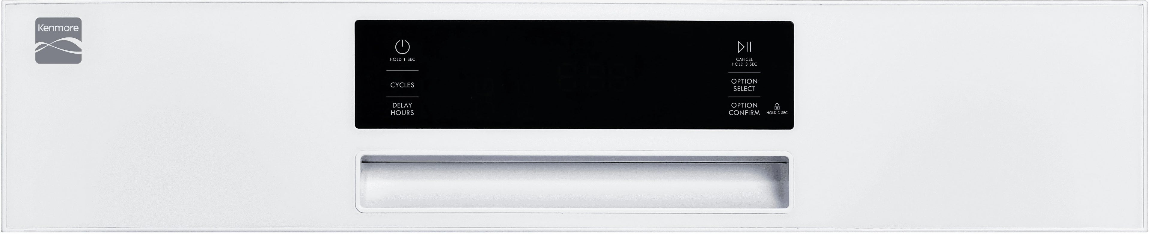Kenmore 02214592 Built-in 24" Stainless Steel Tub Dishwasher, SmartWash, White, 34"H x 24"W x 25"D