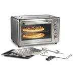 Hamilton Beach Countertop Toaster Oven with Convection & Rotisserie, Extra Large Capacity, Black
