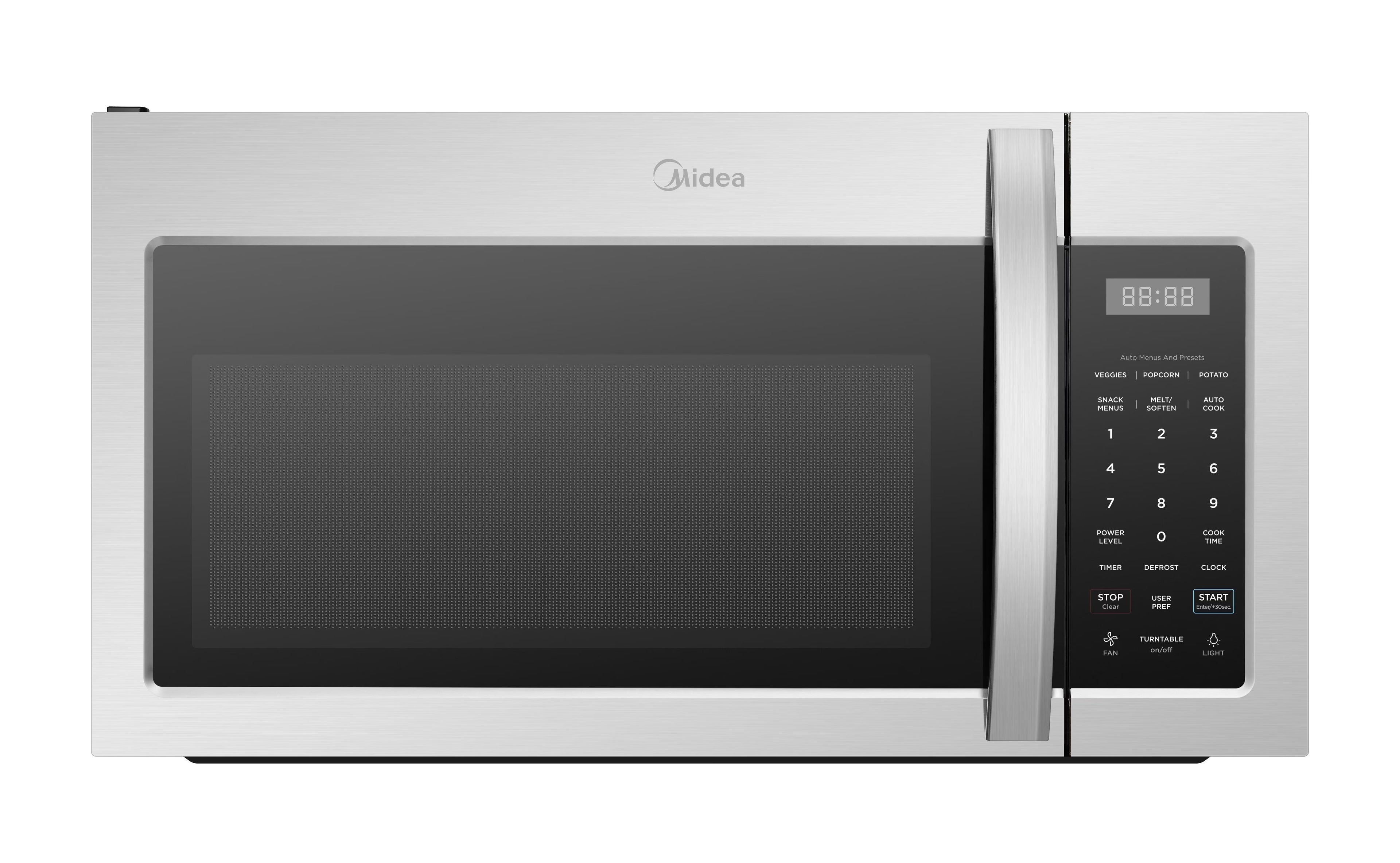 Midea Over The Range Microwave Oven with Sensor Cooking, 1.7?Cu. ?Ft., Stainless Steel, MMO17S3AST