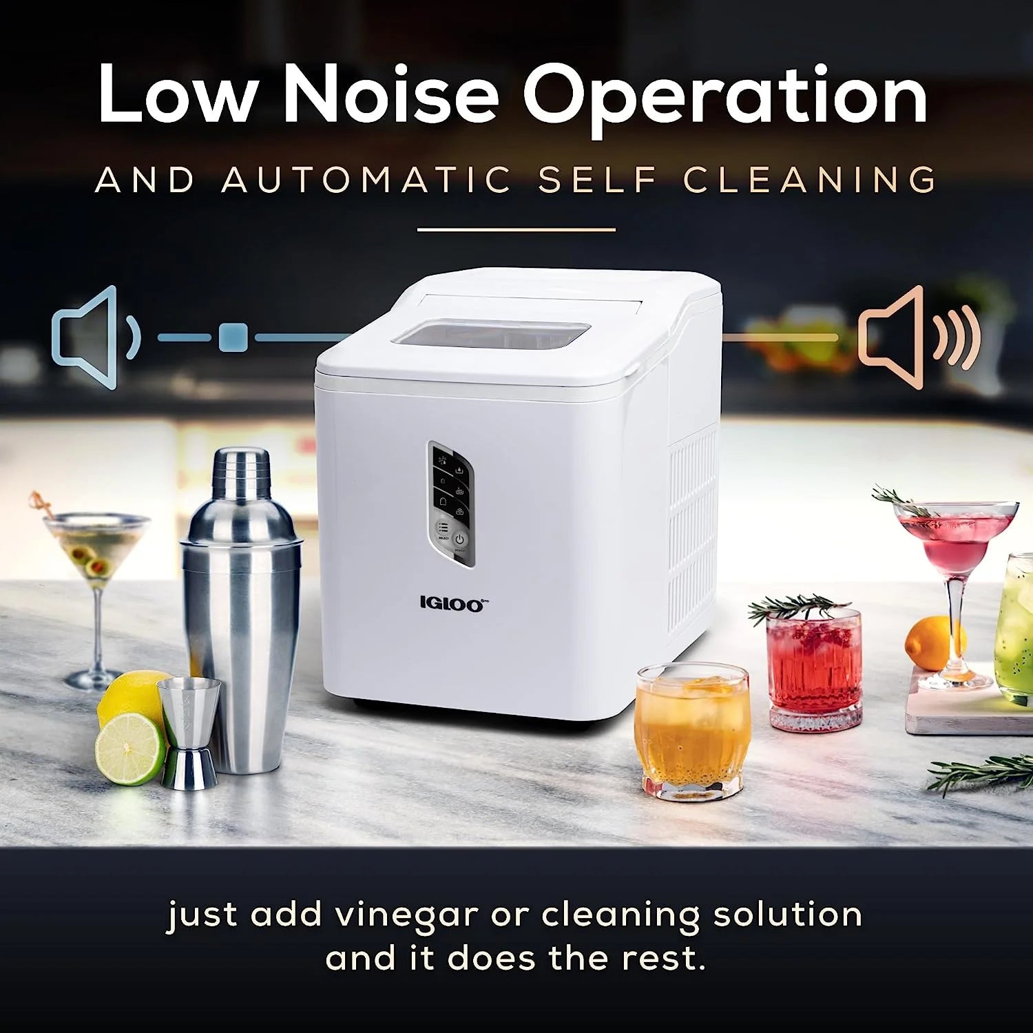 Igloo 26lb. Capacity Portable Ice Maker ICEB26WH , White