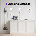 Lazyswan Cordless Vacuum 23000Pa 40min Runtime Lightweight Stick Vacuum for Carpet, Hardwood, Pet Hair - HEPA, Wall Mount Included