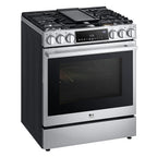 LG Studio LSGS6338F 6.3 Cu. Ft. Stainless Slide-In Gas True Convection Range