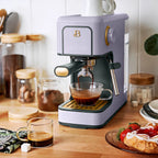 Beautiful Slim Espresso Machine with 20-Bar Pressure, Black Sesame by Drew Barrymore