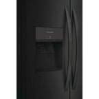 Frigidaire FRSS2623AB 256 Cu Ft 2 Doors Automatic Defrost Side-by-Side Refrigerator Black