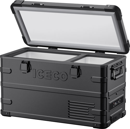 APL35 Aluminum Dual Zone 37QT Portable Cooler Black