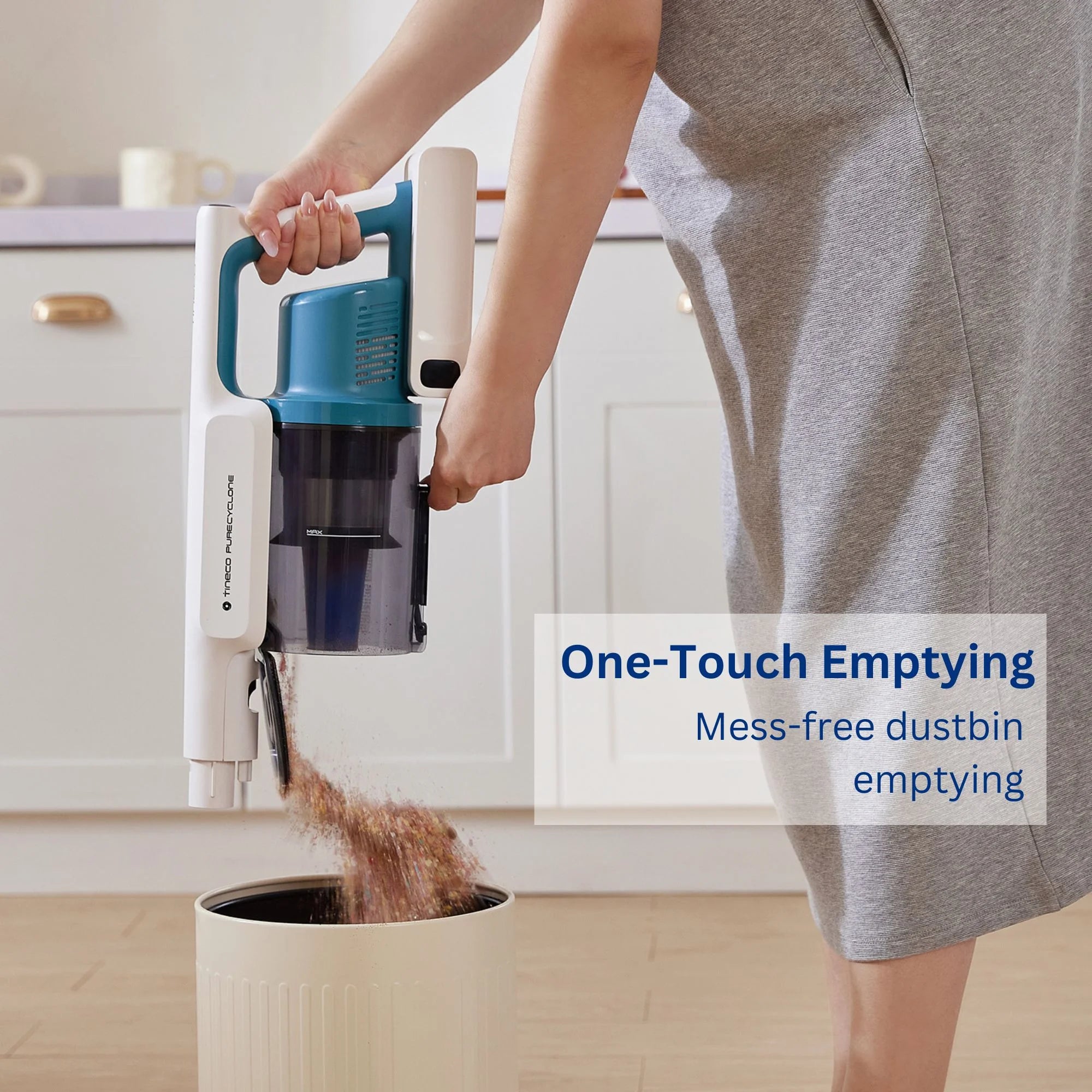 Tineco GO Cordless Stick Vacuum, 40 min Run Time - Teal (GO201)