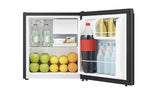 Hisense 1.6 Cu ft Single Door Mini Fridge, Black, Energy Star, 1 Year Warranty, WMS017M6XBE New