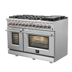 Forno FFSGS612548 48 inch Cossato Stainless Duel Fuel Electric Oven & Gas Surface Range