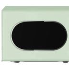 Magic Chef 0.7 Cubic Feet 700W Classic Retro Countertop Microwave, Green