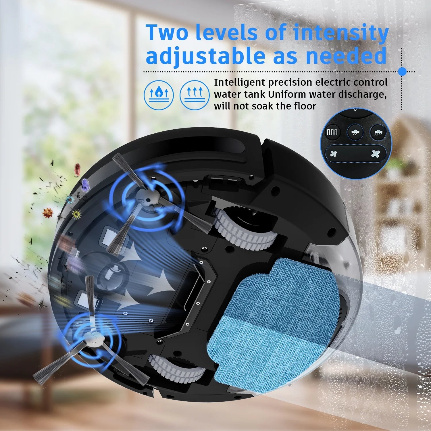 ONSON Robot Vacuum Cleaner, Robot Vacuum and Mop Combo with WIFI/Alexa for Pet Hair and Hard Floor