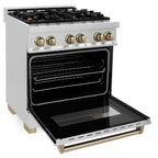 ZLINE KITCHEN AND BATH RAZ30CB professional gas range