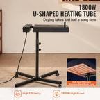 KFFKFF Pro Flash Dryer, 16x16 inch, Enhanced 1800W Flash Dryer for Screen Printing Equipment, Temperature Regulation 0-750�? Stand with Adjustable Height, 360° Swivel, Garment Drying Device