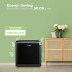 Comfee' 1.7 Cu.Ft Mini Fridge, Compact Retro Refrigerator, Energy Saving, Low Noise, Adjustable Thermostat, Single Door Small Fridge with Chiller Box for Bedroom, Office