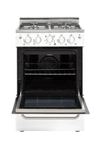 Unique Prestige 24�?2.3 cu ft Double Oven Gas Range in White