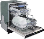 Large Capacity 24 inch Top Control Built-In Dishwasher with Third Rack �C ENERGY STAR Certified, 47-dBA Ultra-Quiet, Stainless Steel (Stainless Steel)