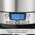 Hamilton Beach 12-Cup Coffee Maker, Programmable BrewStation Dispensing Coffee Machine, Black - Removable Reservoir (47900)